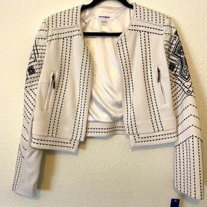 NyGard black and white open jacket. Brand new-never worn! Tags attached
